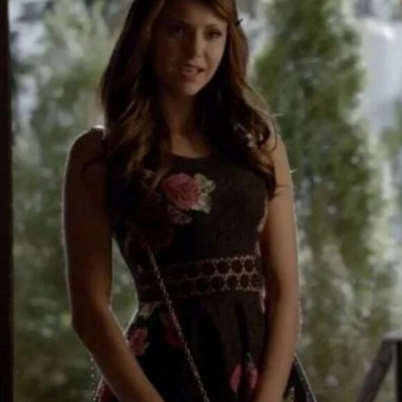 Free People Rose Size 4 Black Floral Mini Dress - Picture 12 of 13